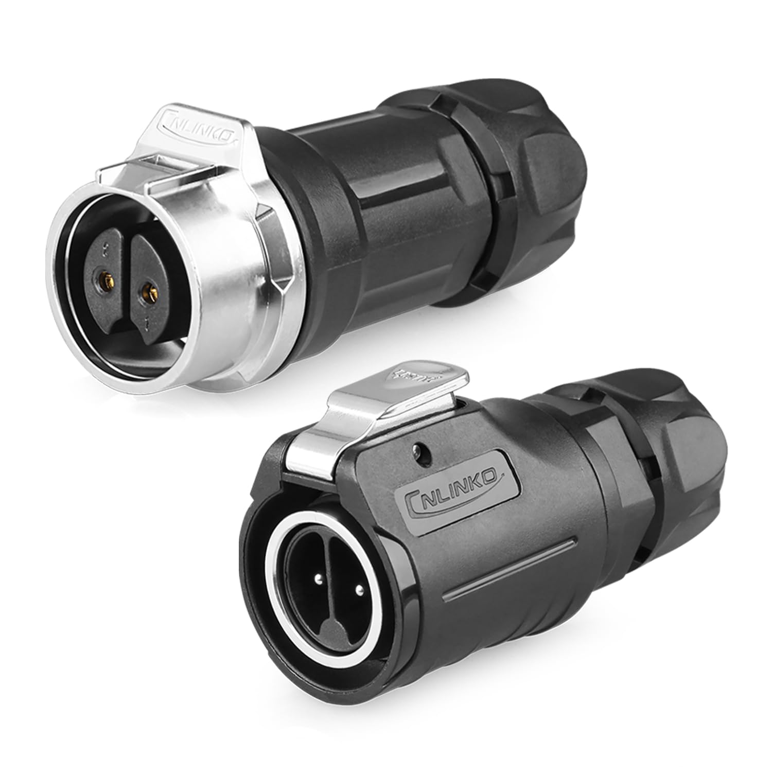 CNLINKO LP-16 2 PIN Industrial Waterproof Connector, IP68 Circular